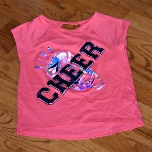 GYMBOREE GYMgo Cheer Tee sz S 5-6 LNC